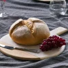 Pantry|Trays & Platters^Nkuku Bwari Round Marble Serving Board - White