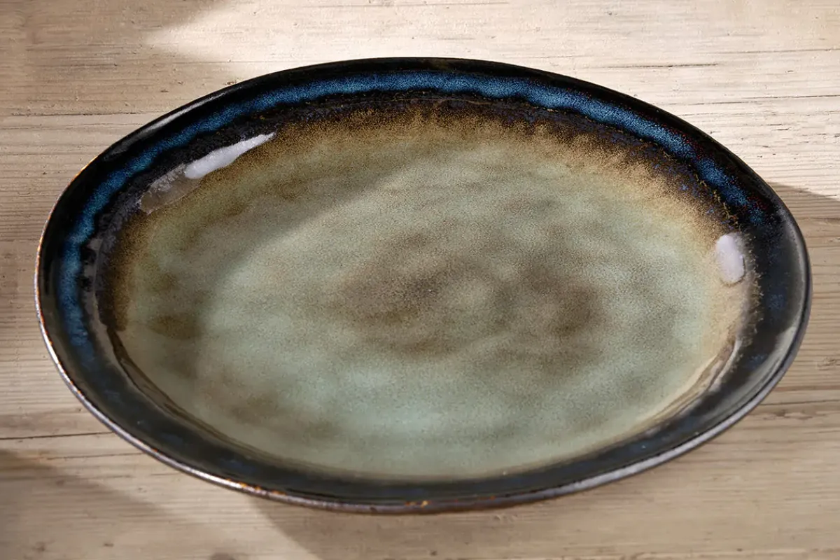 Plates^Nkuku Cali Dinner Plate - Earth Blue