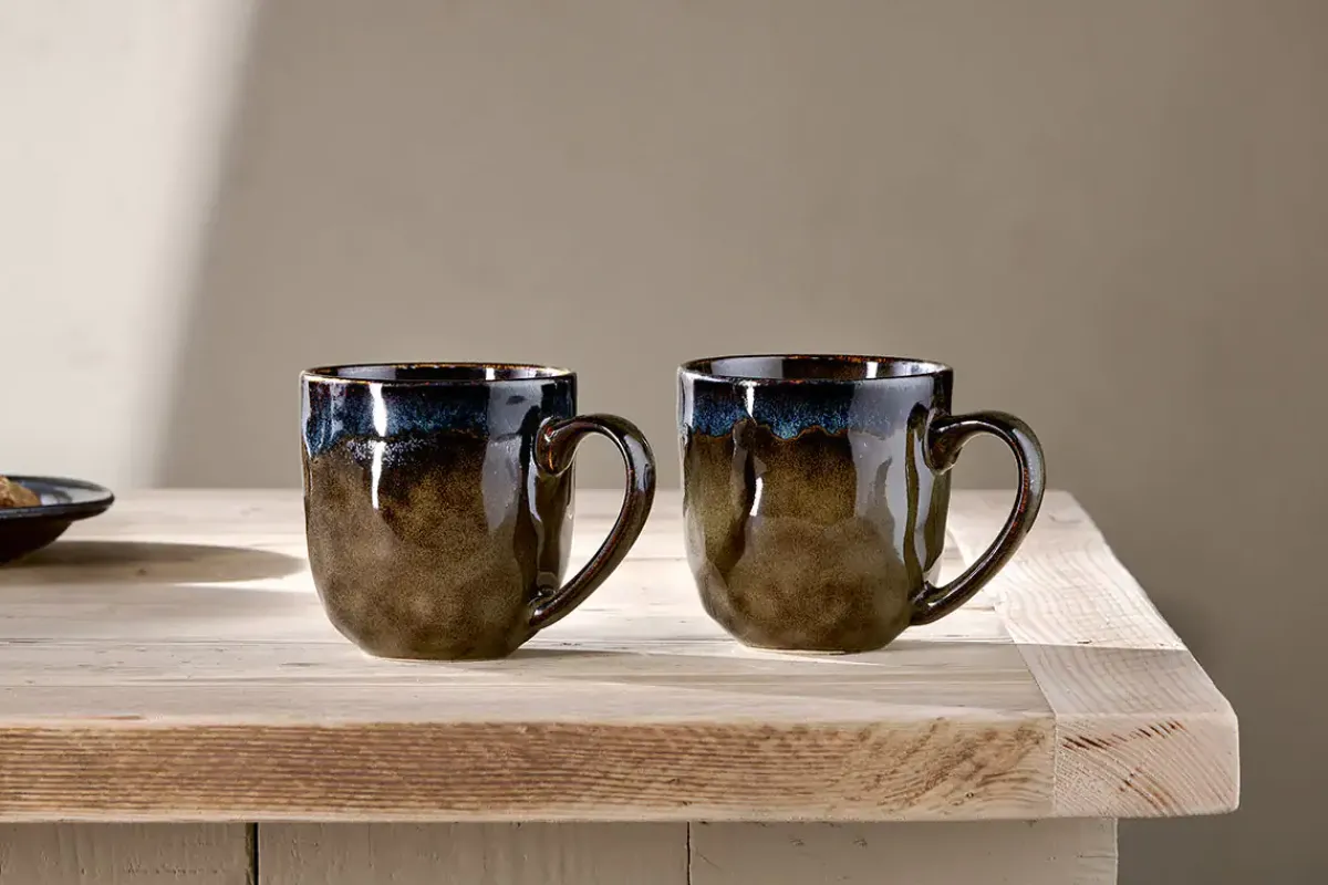 Mugs^Nkuku Cali Mugs - Earth Blue (Set of 2)