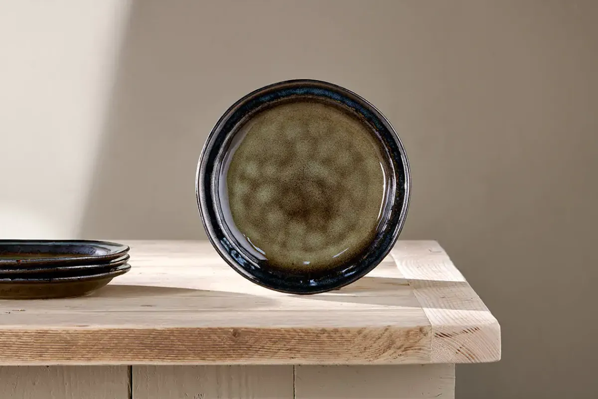 Plates^Nkuku Cali Side Plate - Earth Blue