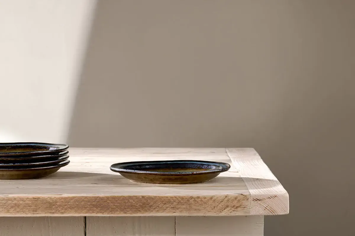 Plates^Nkuku Cali Side Plate - Earth Blue