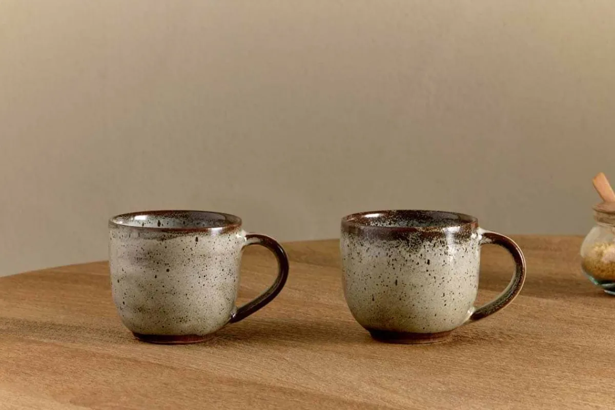 Mugs^Nkuku Cam Coffee Mug - Mocha (Set of 2)