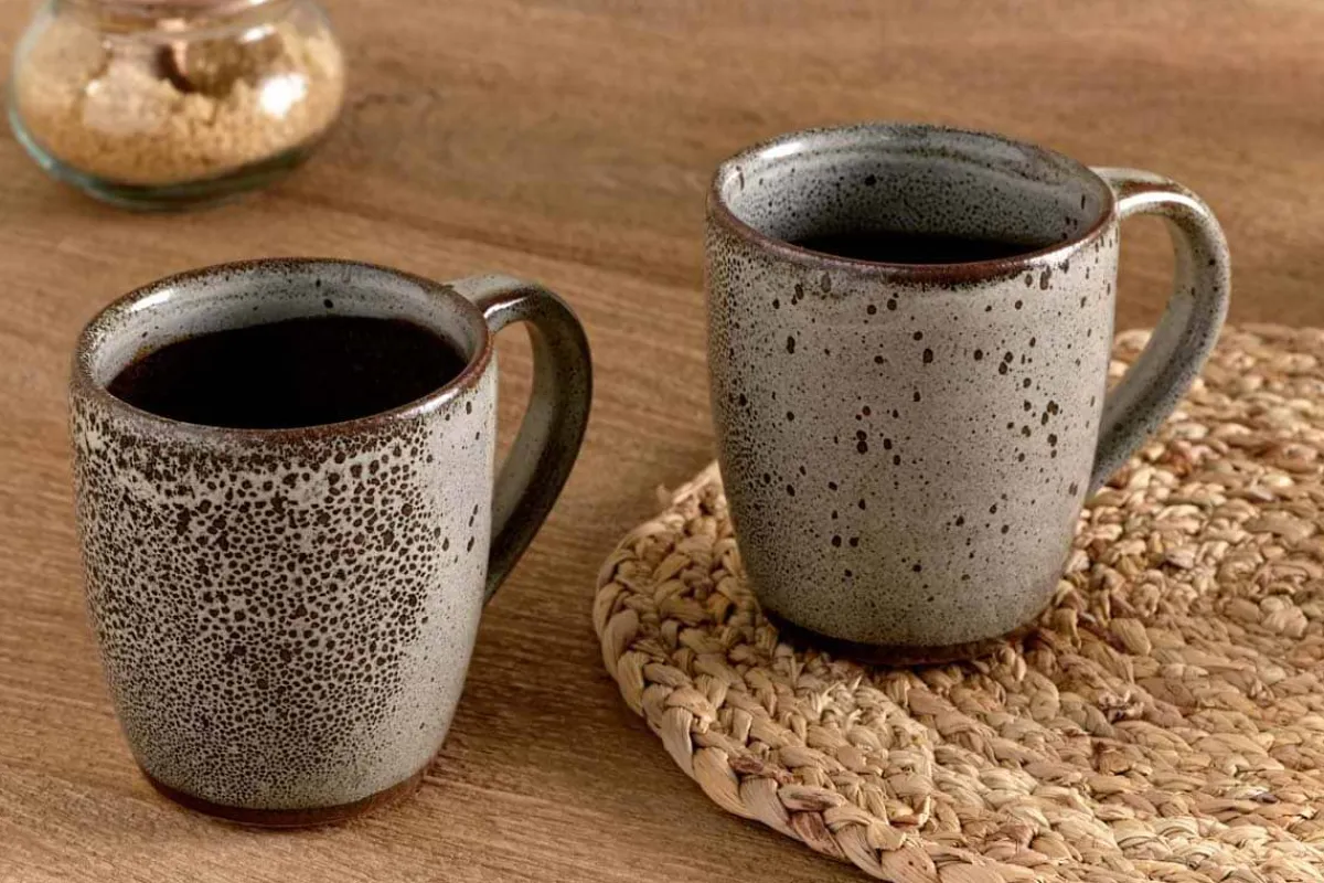 Mugs^Nkuku Cam Large Mug - Mocha (Set of 2)