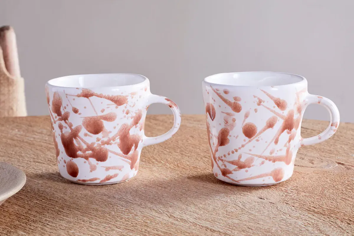 Mugs^Nkuku Canela Mug - Dusty Terracotta - (Set of 2)