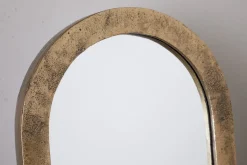 Desk Accessories^Nkuku Cayce Cast Aluminum Vanity Mirror - Antique Brass