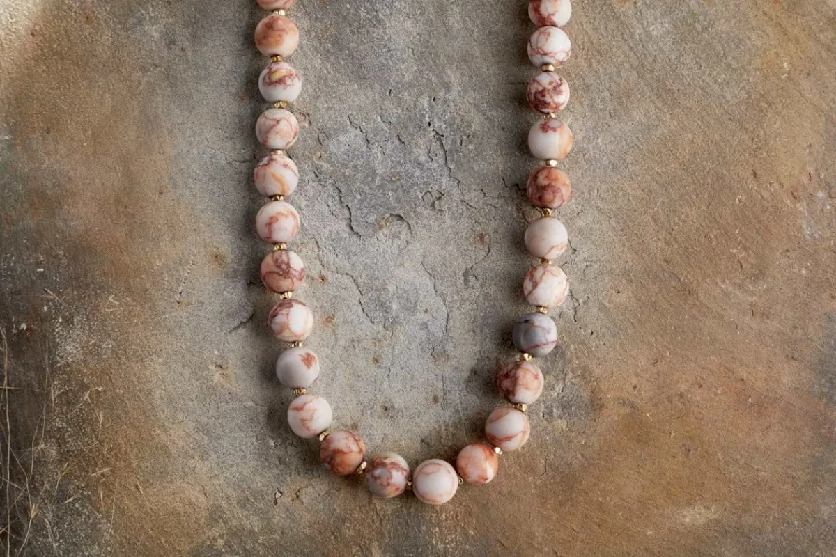 Jewellery & Jewellery Boxes|Jewellery^Nkuku Cerita Necklace - Rhodochrosite