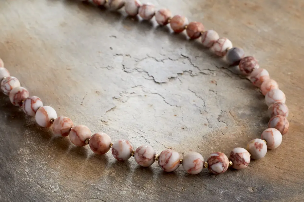 Jewellery & Jewellery Boxes|Jewellery^Nkuku Cerita Necklace - Rhodochrosite