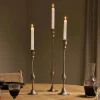 Decorative Home Accessories|Fireside^Nkuku Chaipat Candlestick - Antique Brass