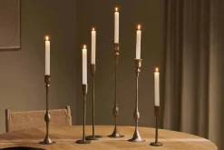 Decorative Home Accessories|Fireside^Nkuku Chaipat Candlestick - Antique Brass
