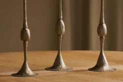 Decorative Home Accessories|Fireside^Nkuku Chaipat Candlestick - Antique Brass