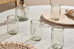 Barware|Everyday Glassware^Nkuku Chandani Tumbler Tall - Clear - (Set of 4)