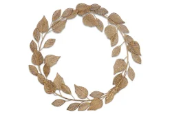 Wreaths & Garlands|Shades Of Nature^Nkuku Charita Wreath - Antique Brass