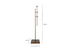 Floor Lamps^Nkuku Chintala Iron Floor Lamp - Antique Brass