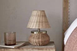 Bedside Lamps|Table Lamps^Nkuku Cija Rattan Table Lamp - Natural