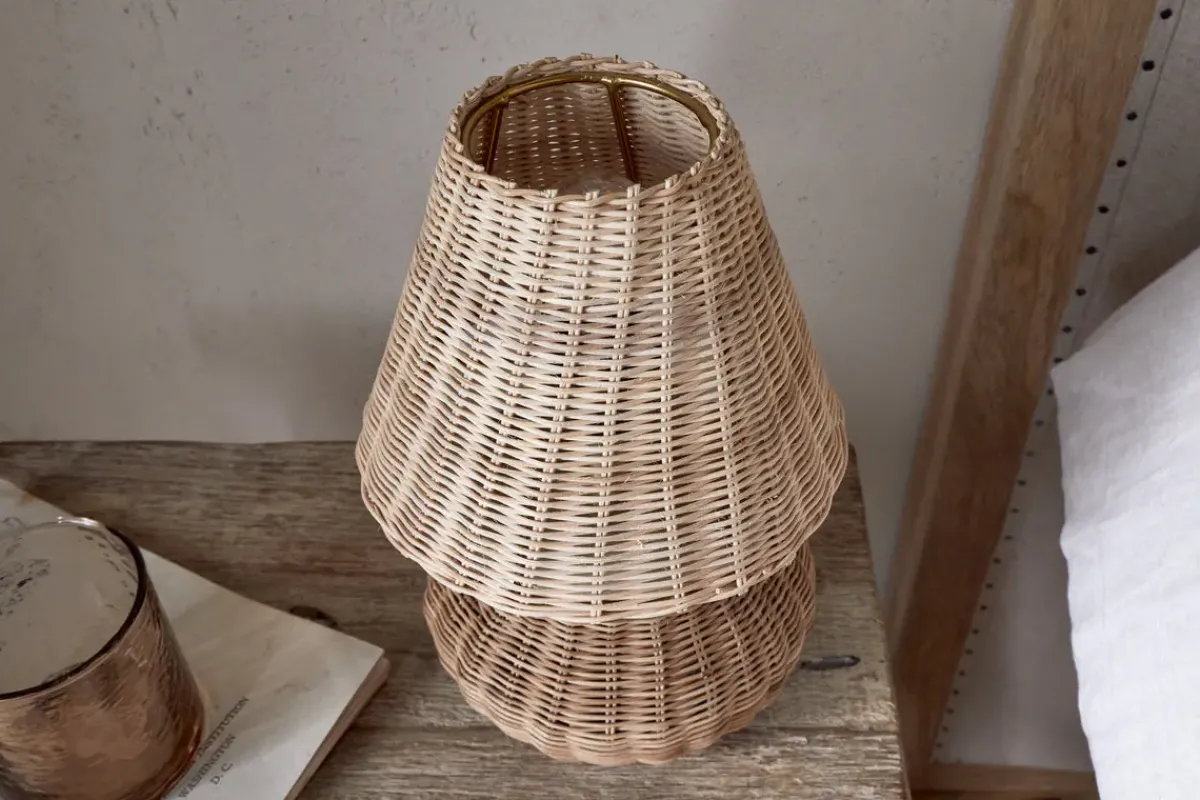 Bedside Lamps|Table Lamps^Nkuku Cija Rattan Table Lamp - Natural