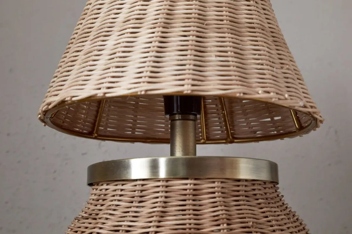 Bedside Lamps|Table Lamps^Nkuku Cija Rattan Table Lamp - Natural