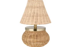 Bedside Lamps|Table Lamps^Nkuku Cija Rattan Table Lamp - Natural