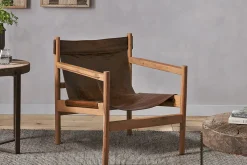 Living|Occasional Chairs^Nkuku Dalibar Leather Lounger - Tan