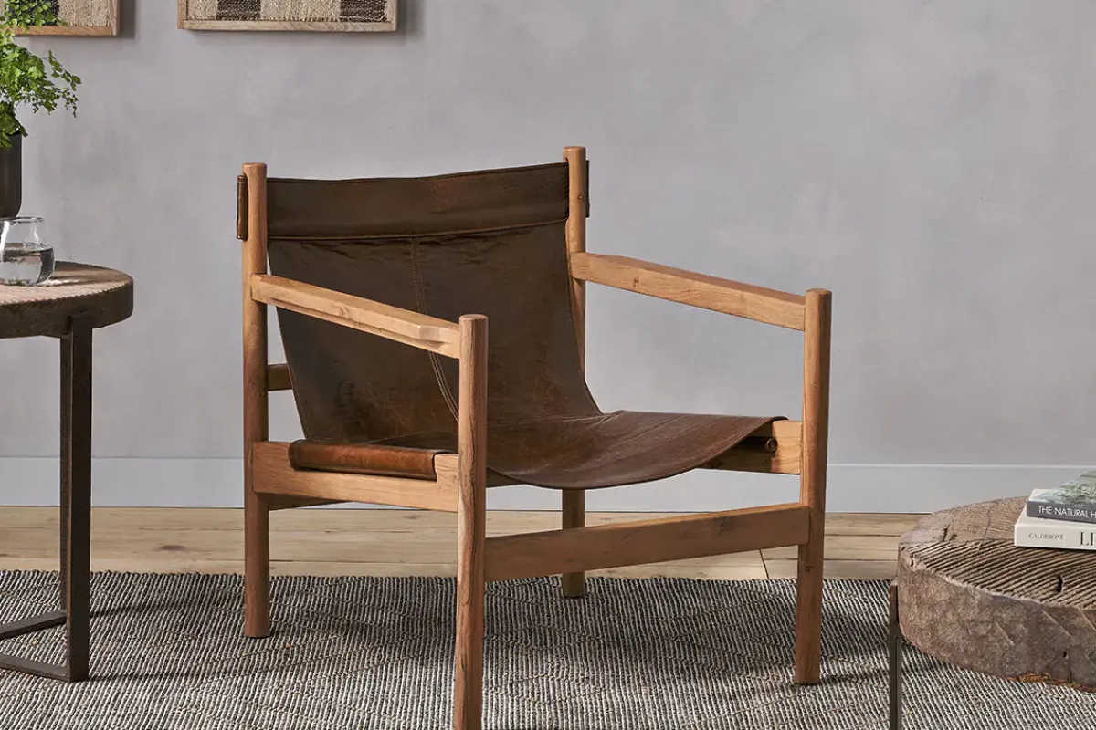 Living|Occasional Chairs^Nkuku Dalibar Leather Lounger - Tan