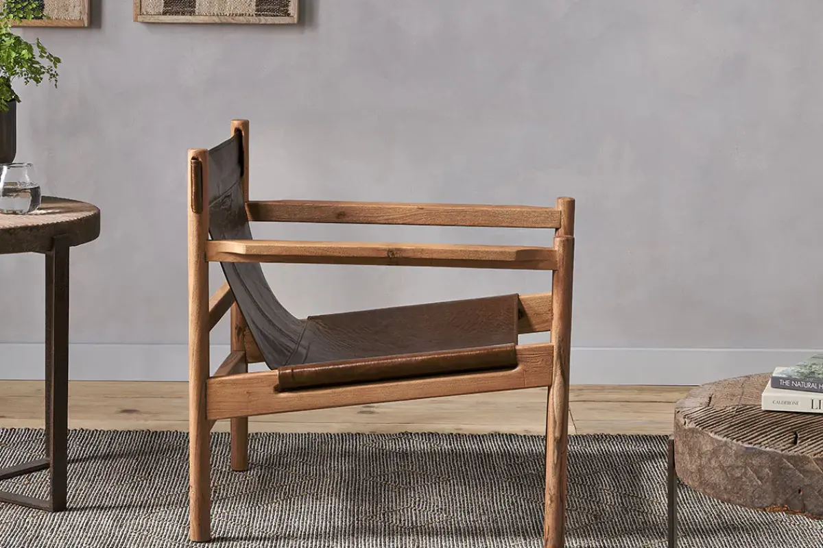 Living|Occasional Chairs^Nkuku Dalibar Leather Lounger - Tan