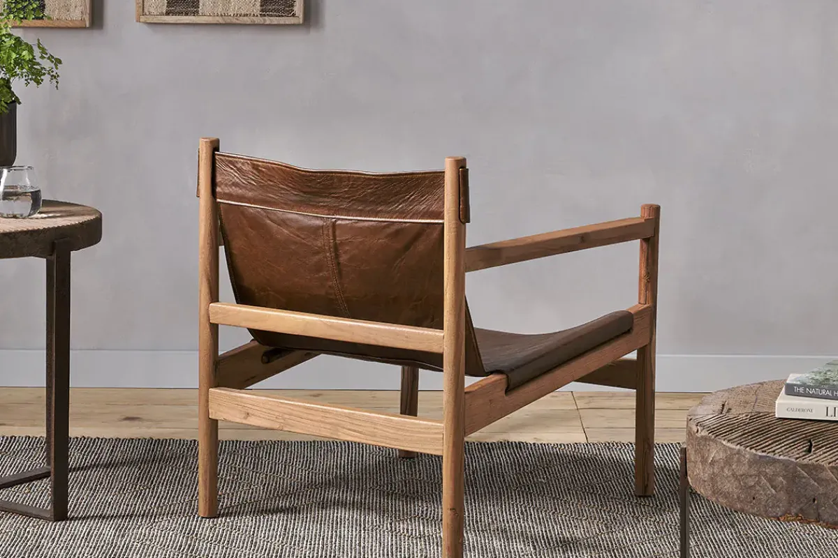 Living|Occasional Chairs^Nkuku Dalibar Leather Lounger - Tan