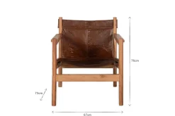 Living|Occasional Chairs^Nkuku Dalibar Leather Lounger - Tan