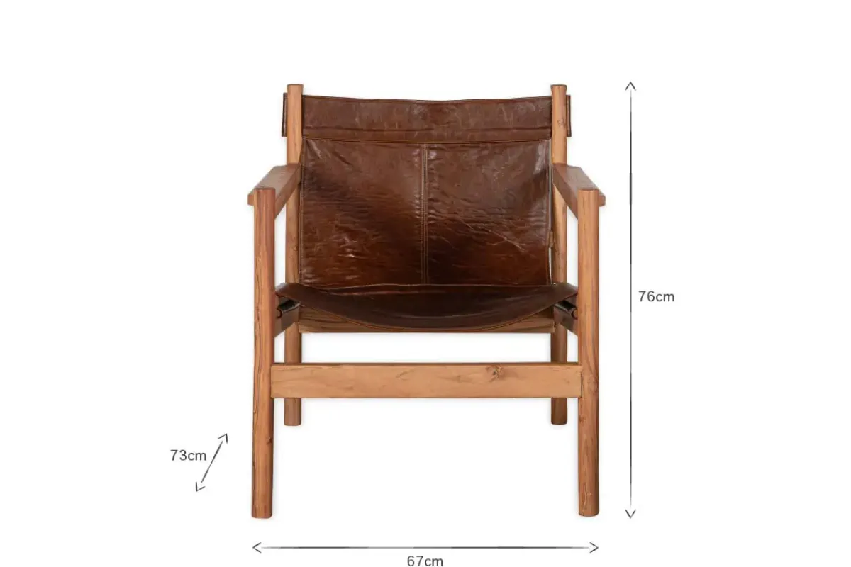 Living|Occasional Chairs^Nkuku Dalibar Leather Lounger - Tan