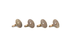 Table Settings & Linens|Christmas Table^Nkuku Dankuni Napkin Rings - Antique Brass (Set of 4)