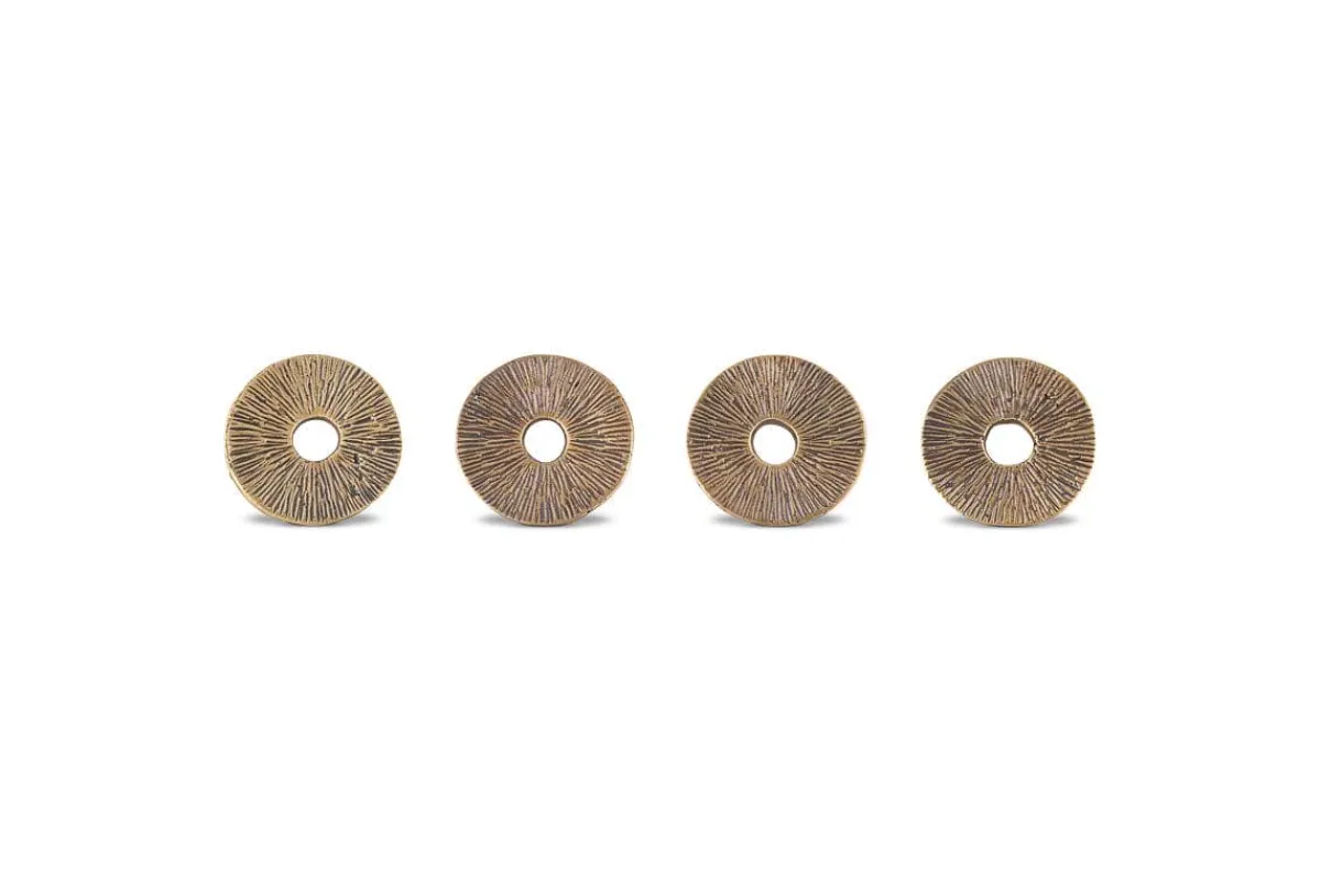 Table Settings & Linens|Christmas Table^Nkuku Dankuni Napkin Rings - Antique Brass (Set of 4)