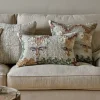 Decorative Home Accessories|Bedroom Textiles^Nkuku Dantri Jute & Cotton Cushion Cover - Soft Grey