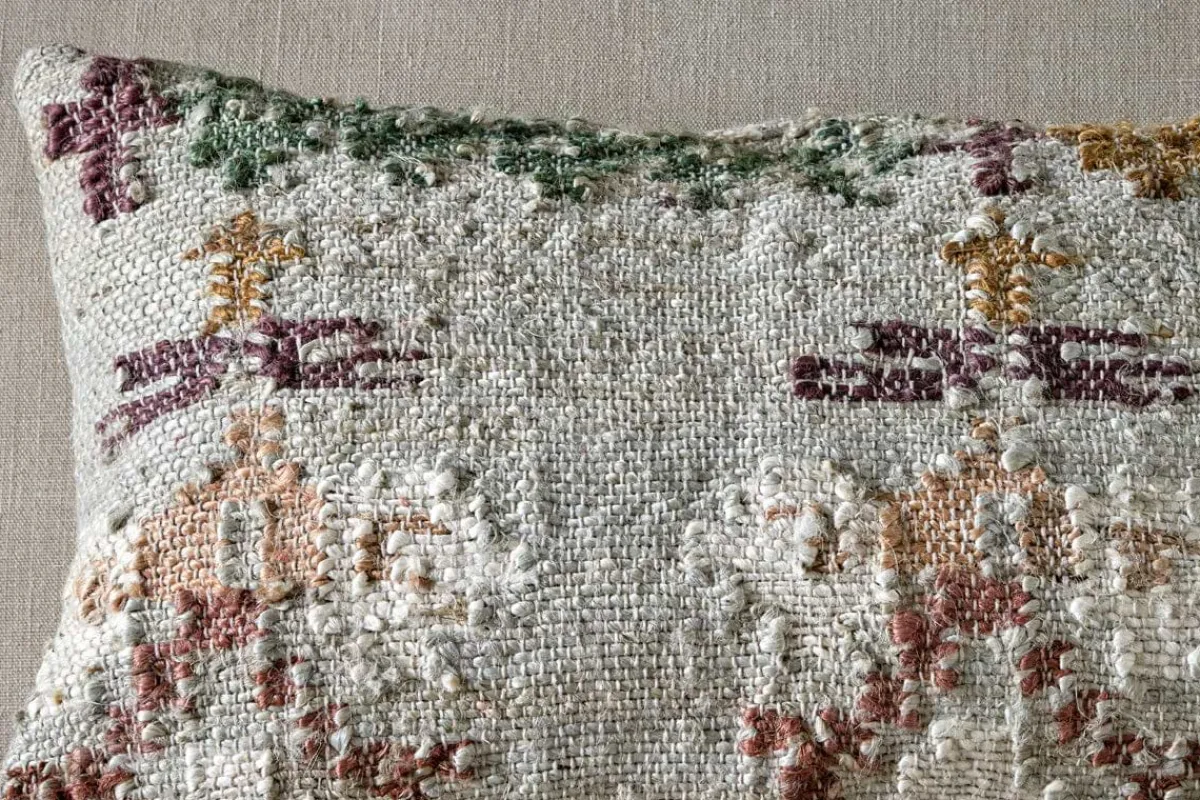Decorative Home Accessories|Bedroom Textiles^Nkuku Dantri Jute & Cotton Cushion Cover - Soft Grey