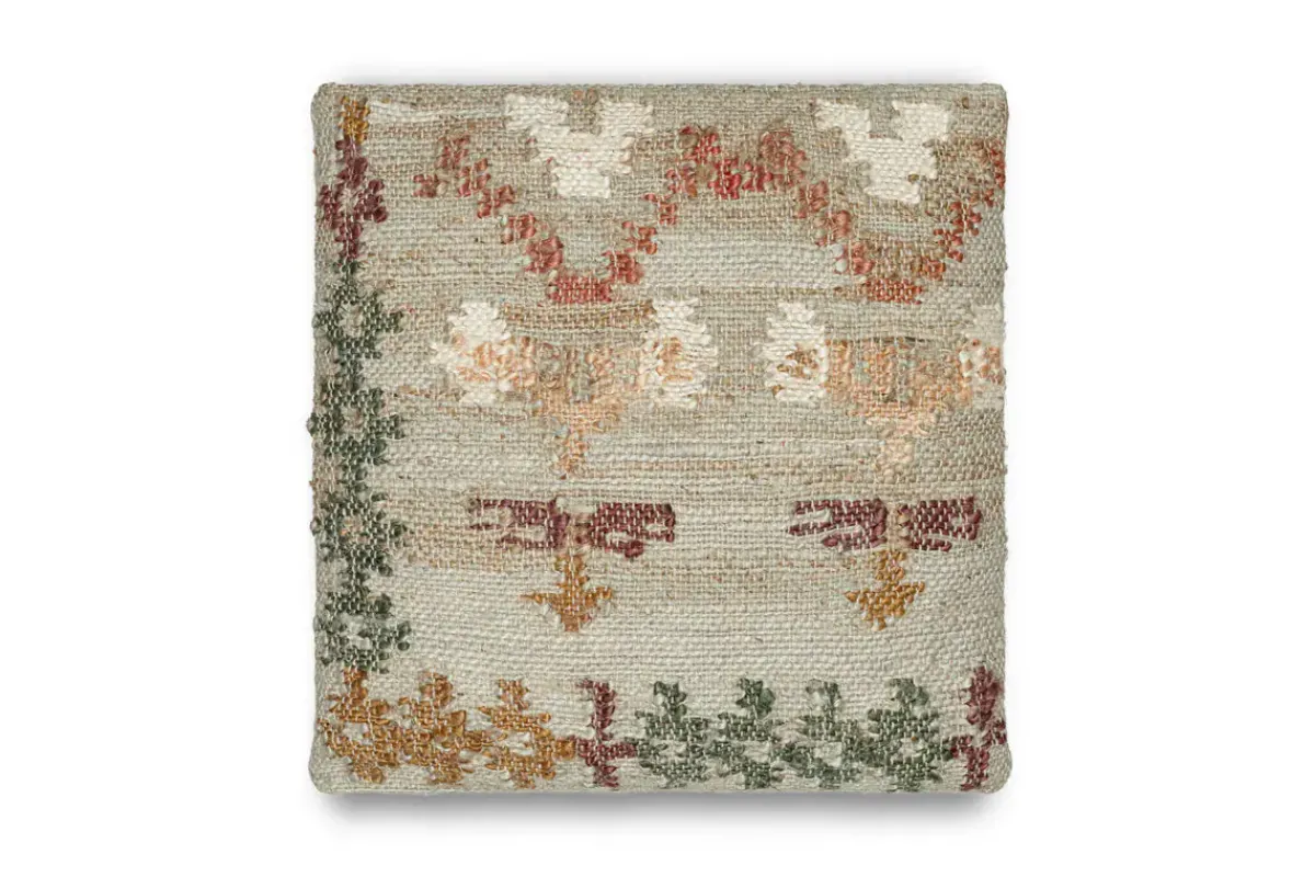 Decorative Home Accessories|Bedroom Textiles^Nkuku Dantri Jute & Cotton Cushion Cover - Soft Grey