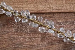 Wreaths & Garlands|New Christmas^Nkuku Danvi Glass Drop Garland - Brass & Clear
