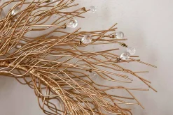 Wreaths & Garlands|New Christmas^Nkuku Danvi Glass Drop Wreath - Brass & Clear