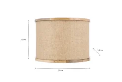 Lampshades|Bedroom^Nkuku Darat Mango Wood & Jute Lampshade - Natural
