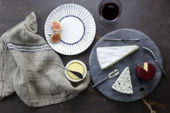 Serving Cutlery|Cheese Board & Knives^Nkuku Darsa Cheese Knife Set - Brushed Silver (Set of 4)