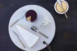 Cheese Board & Knives|Serving Cutlery^Nkuku Darsa Cheese Knife Set - Brushed Gold (Set of 4)