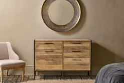 Home Office|Bedroom^Nkuku Dasai Mango Wood Chest of Drawers