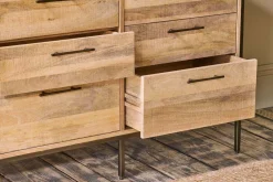Home Office|Bedroom^Nkuku Dasai Mango Wood Chest of Drawers