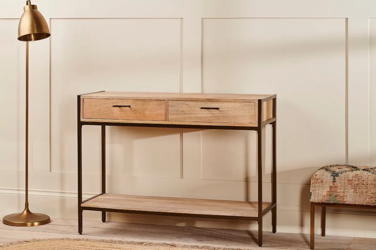 Hallway & Bootroom|Living^Nkuku Dasai Mango Wood Console Table