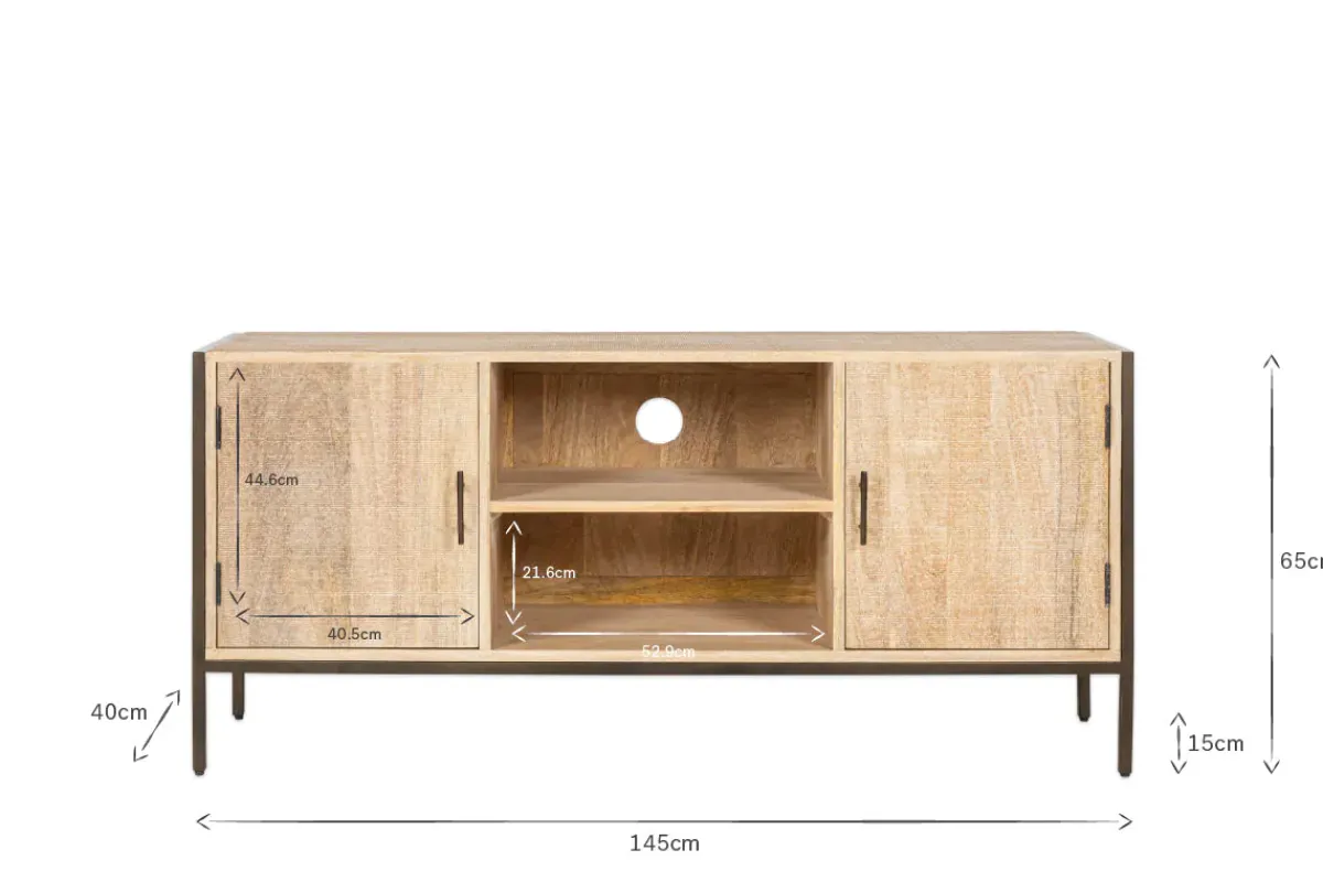 Home Office|Living^Nkuku Dasai Mango Wood Media Unit