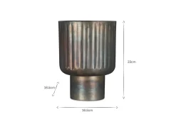 Decorative Home Accessories|Indoor Planters^Nkuku Dasalla Planter - Aged Brass