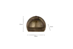 Outdoor Lights^Nkuku Datu Outdoor Wall Lamp - Antique Brass