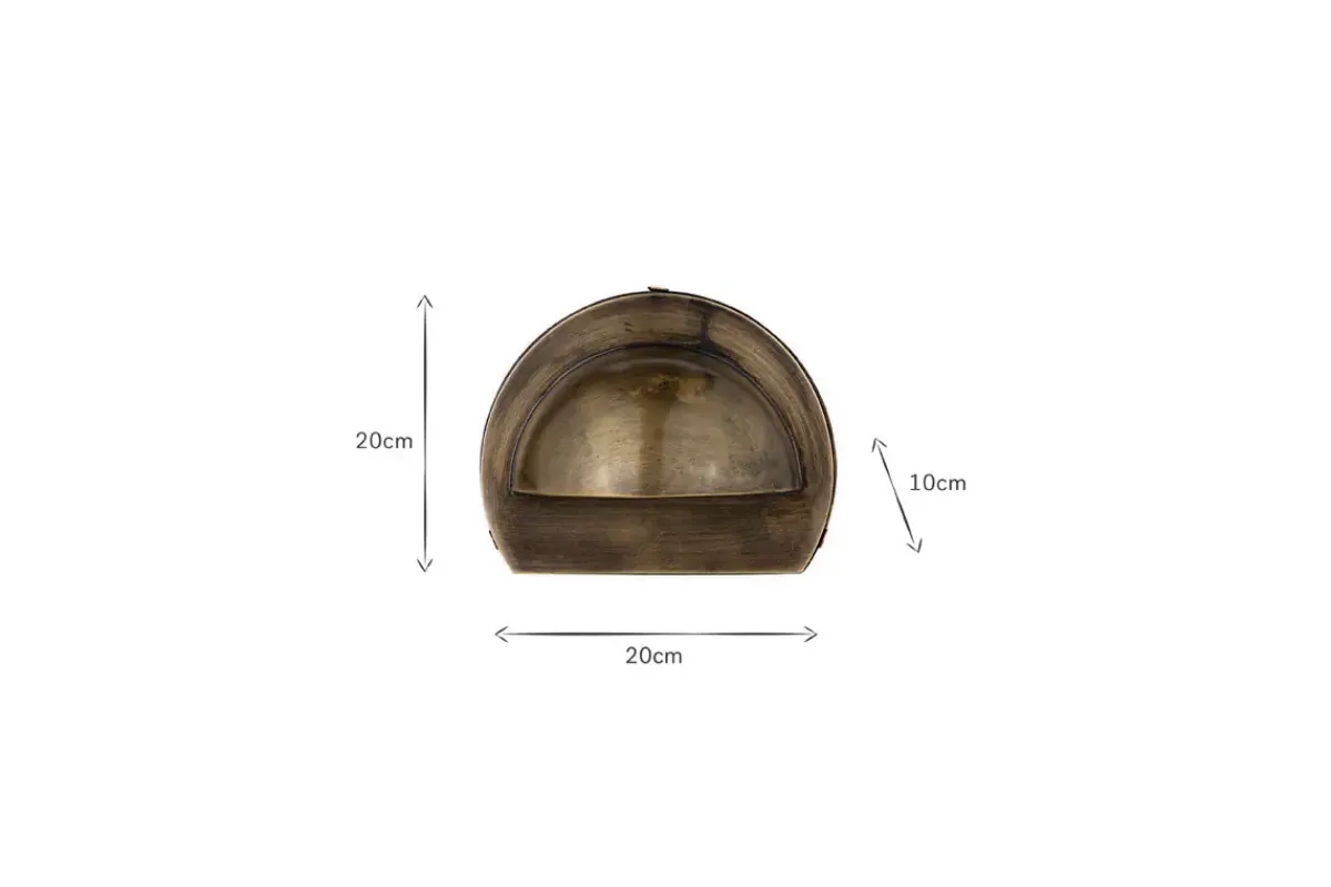 Outdoor Lights^Nkuku Datu Outdoor Wall Lamp - Antique Brass