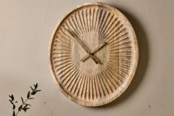Decorative Home Accessories|Clocks^Nkuku Deevena Mango Wood Clock