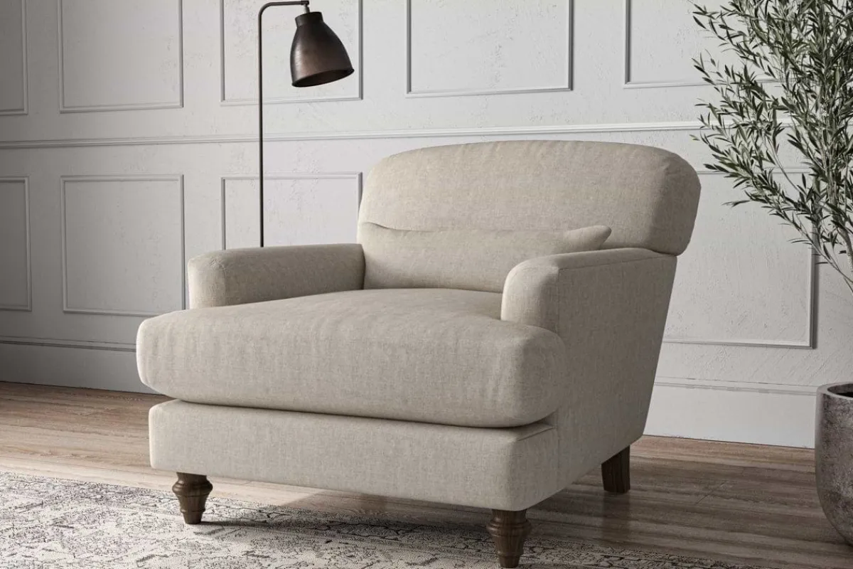 Sofa Collections|Living^Nkuku Deni Armchair Brera Linen Natural