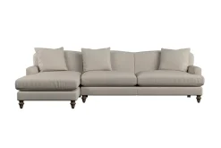 Sofa Collections^Nkuku Deni Grand Left Hand Chaise Sofa Brera Linen Natural