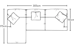 Sofa Collections^Nkuku Deni Grand Left Hand Chaise Sofa Brera Linen Natural