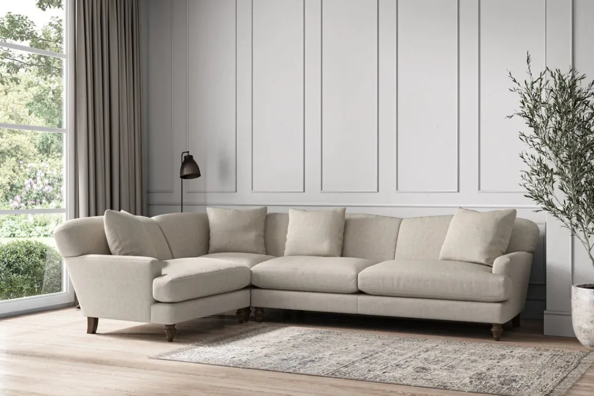 Corner Sofas|Sofa Collections^Nkuku Deni Grand Left Hand Corner Sofa Brera Linen Natural