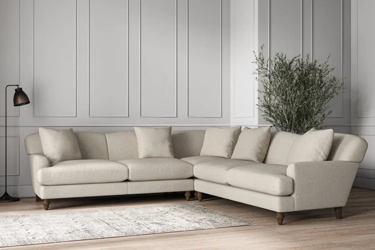 Corner Sofas|Sofa Collections^Nkuku Deni Large Corner Sofa Brera Linen Natural